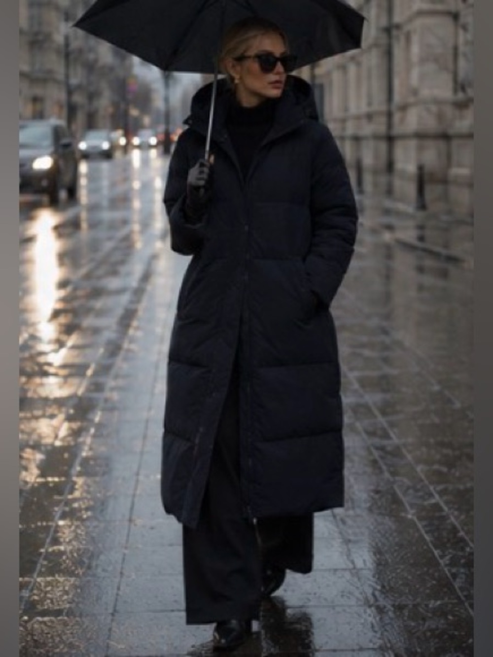 Everlane Old Money Quiet Luxury Stealth Wealth ReNew Long Puffer Coat